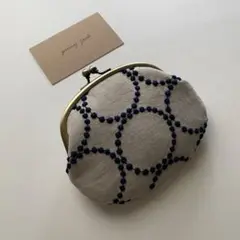 新色 タンバリン ベージュ　お財布にもなる がま口✨ ミナペルホネン