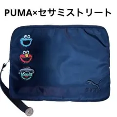 美品 PUMA×セサミストリート ハンドバッグ ブラック