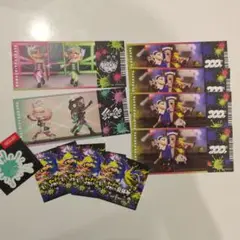 スプラトゥーン3　フェスチケット風カード　ステッカー　セット　福岡限定