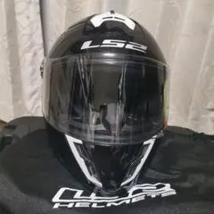 美品!子供用 LS2 フルフェイスヘルメット 黒 MFJ公認 カート