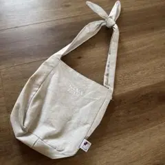 SanrioxALEXIA STAM Ribbon Tote Bag White