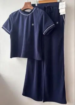 《新品未使用》ミラオーウェン パイルTシャツ　ドロストイージーパンツ　上下2点