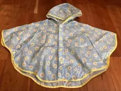 花柄 ベビー　キッズ　レインコート　ポンチョ
