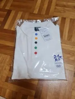 NAGANO OLYMPIC(長野五輪)5色ボタン ポロシャツ LLサイズ