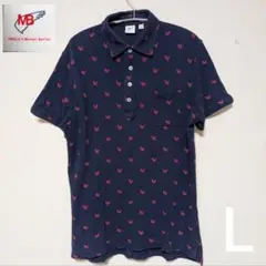 UNIQLO MichaelBastian 半袖 メンズ L ポロシャツ 総柄