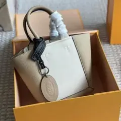 TOD'S ベージュ ミニハンドバッグ