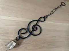 ☆新品・未使用☆カウベル アイアン ト音記号 音符 音楽 オブジェ