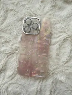 iPhone14proケース チューリップ柄