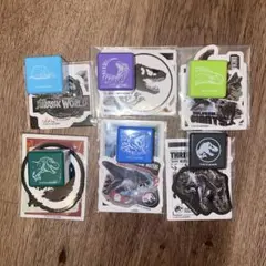 ジュラシックワールド　くじ　G賞　スタンプ&ステッカー　計6点