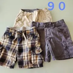 GAP　ハーフパンツ　９０　３枚セット