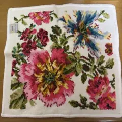 FEILER 花柄刺繍風ハンカチ