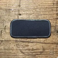 ネームワッペンベース ブラックxダークグレー 約93mm x 約42mm