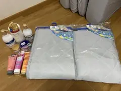ライトグレー 敷きパッド Sサイズ 2枚セット