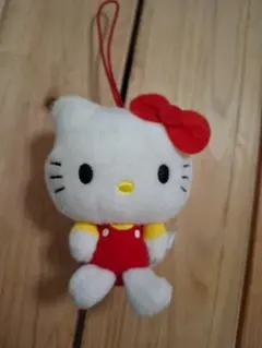 ハローキティ ぬいぐるみ ストラップ付き