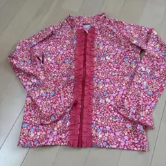 ラッシュガード花柄フリル