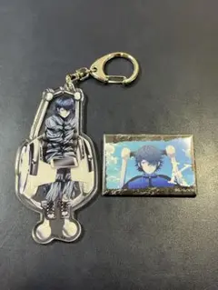 比水流 アクリルキーホルダー　缶バッジ