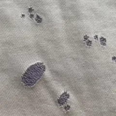 【カット生地90巾50cm】ニット生地グレー・パープル