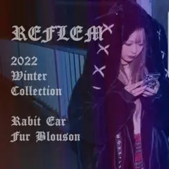 REFLEM レースアップうさ耳ファーパーカー BLACK