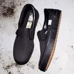 新品未使用！ VANS × SSZ コラボリバーススリッポン 裏バンズ ブラック