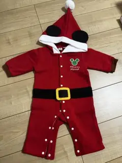 【70】ミッキー ロンパース サンタ クリスマス