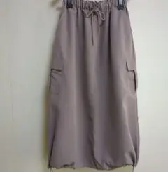 CHARMBERRYTIC　裾ドロストカーゴロングスカート