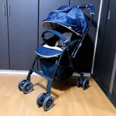 【美品】メチャカル オート4キャス エッグショック ネイビー