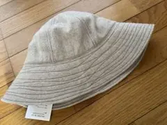 【新品未使用】キジマタカユキ　百々千春　サファリハット キジマ タカユキ“折り畳める”ハット、ハリ感のある優雅なブリム