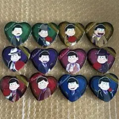 おそ松さん ハート缶バッジコレクション 全12種 セット PRONTO プロント