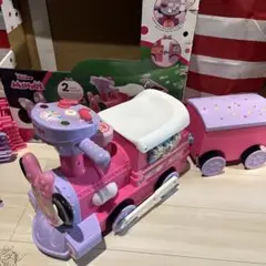 KIDDIELAND ミニーマウス 電動トレイン 乗り物 子供 機関車 汽車
