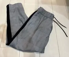 H＆Mチェック柄スウェットパンツ