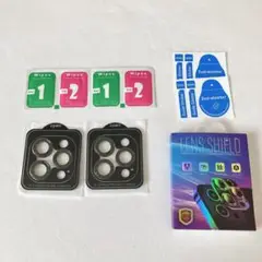 iPhone16pro/proMAX 3眼レンズ保護 カメラフィルム 2枚セット