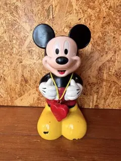【平成レトロ】ミッキーの大きな貯金箱 ノベルティ？