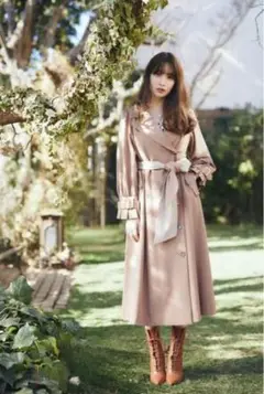 Her lip to/Belted Dress Trench Coat/M 新品