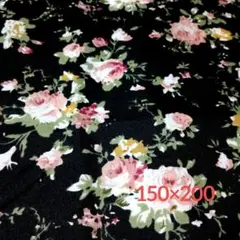薔薇柄生地　150×200
