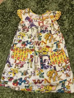 GRAND GROUND キャラクター柄 ワンピース 120cm