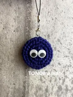 編み物　つぶらなサーコー君キーホルダー　ハンドメイド
