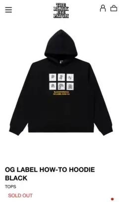 OG LABEL HOW-TO HOODIE BLACK L