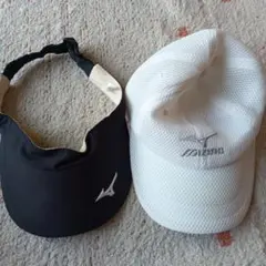 MIZUNOバイザー帽子セット