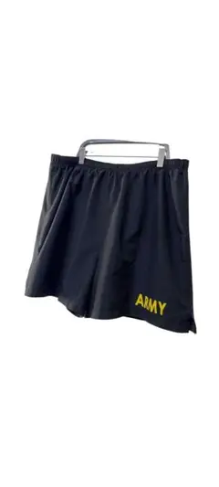 海外古着 US ARMY ミリタリー トレーニング ショーツ 黒 ブラック