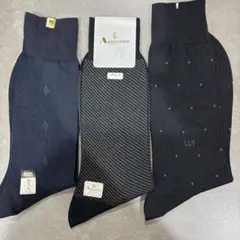 DAKS・Aquascutum・LILY ソックス 3足セット 25cm