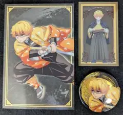 【新品：我妻善逸】鬼滅の刃 無限城編 ポストカード／缶バッジ　3点セット
