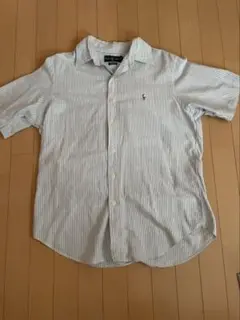 Ralph Lauren 半袖ストライプシャツ Mサイズ