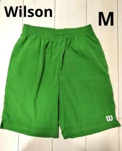 Wilson グリーン チェック柄 ハーフパンツ レディース М ウエスト64