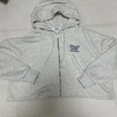 sevens グレー ショート丈パーカー