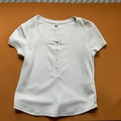 GU ホワイト 半袖Tシャツ