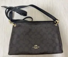 COACH ダークブラウン ショルダーバッグ