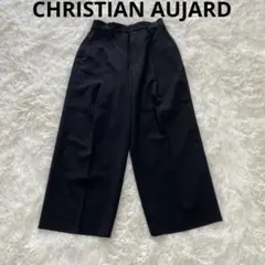 【CHRISTIAN AUJARD】ガウチョパンツ(9)黒/日本製/ゆるだぼ