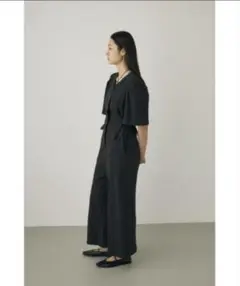 【M_】サマーオールインワン　ブラック　新品