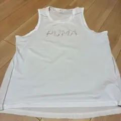 PUMA メッシュランニングシャツ ホワイト