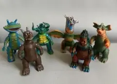 ブルマァク魂 ゴジラ、バラゴン、キングギドラ、パゴス、アントラー、カネゴン 6点